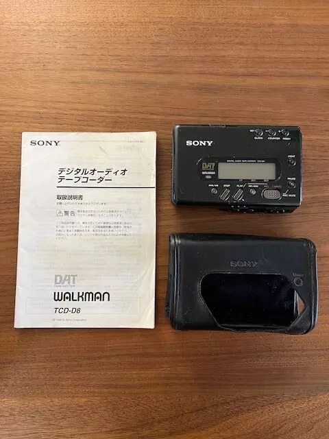 Sony DAT Walkman Recorder TCD-D8 with Original Case (Parts Only