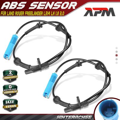 2x ABS Sensor Raddrehzahl Hinten Links Rechts für Land Rover Freelander 98-06
