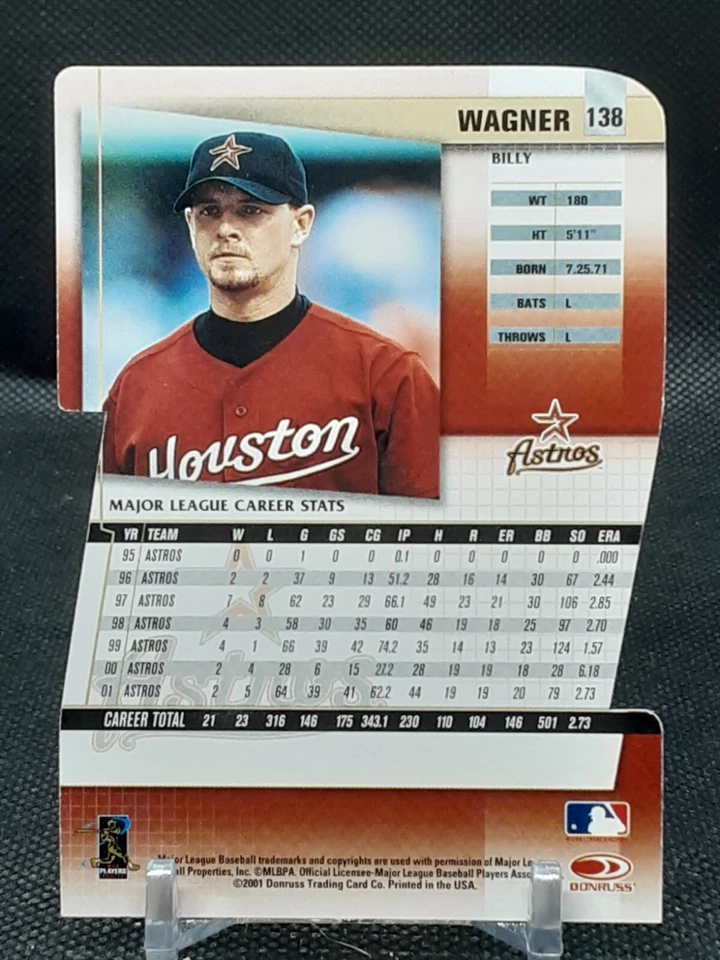 BILLY WAGNER 2002 DONRUSS FAN CLUB DIE-CUT ASTROS  - Image 2 of 2