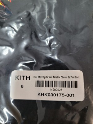 KITH x Spider-Man Timeline T-Shirt Size S KITH x Spider-Man Timeline T-Shirt Size S