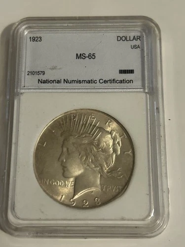 1923 peace silver dollar ms 66