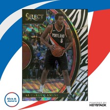 2017-18 Panini Select Al-Farouq Aminu Zebra Prizms #7 Portland Trail Blazers