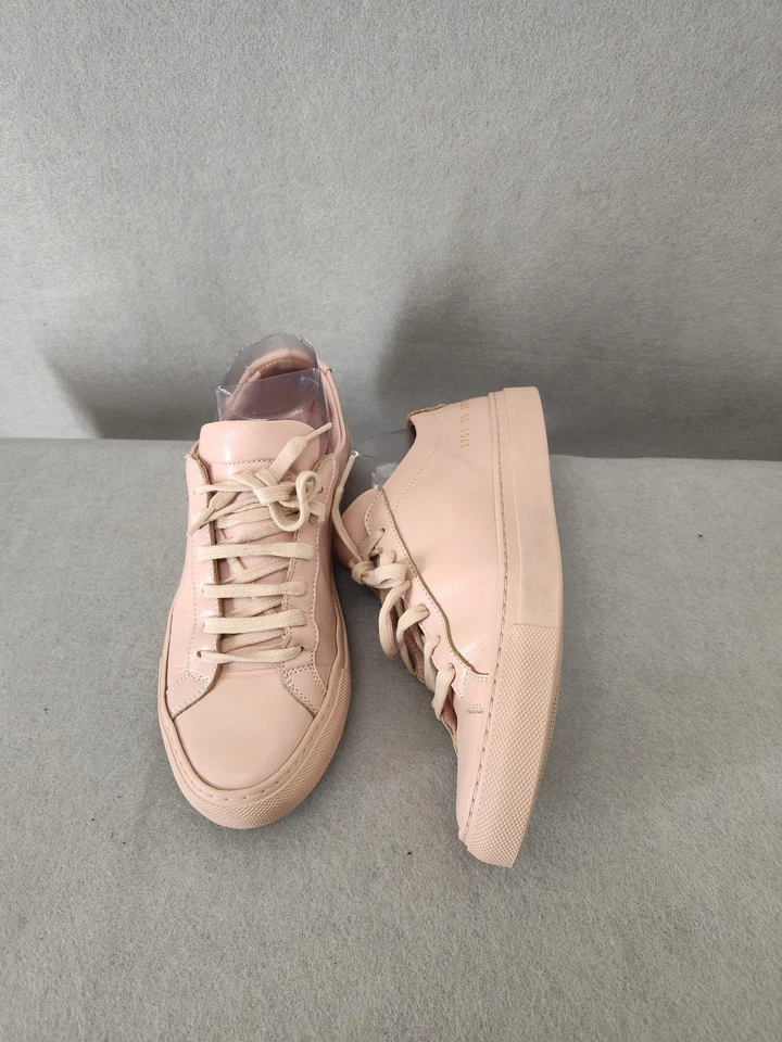 Common Projects Achilles Low Women Sneakers 35 Pink Leather Casual Shoes - Image 4 of 4
