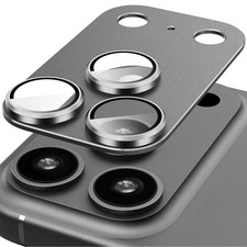 2 Pack For iPhone 17 Pro Max/17 Pro Tempered Glass Metal Camera Lens Protector