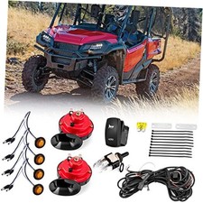 UTV ATV Turn Signal Kit with 2 Pack 130DB Horn Kit, Universal Street Legal