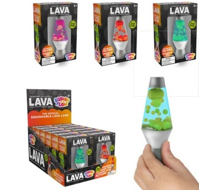 Schylling Lava Squish N Flow Lava Lamp Needoh Glow In The Dark Complete Set of 3