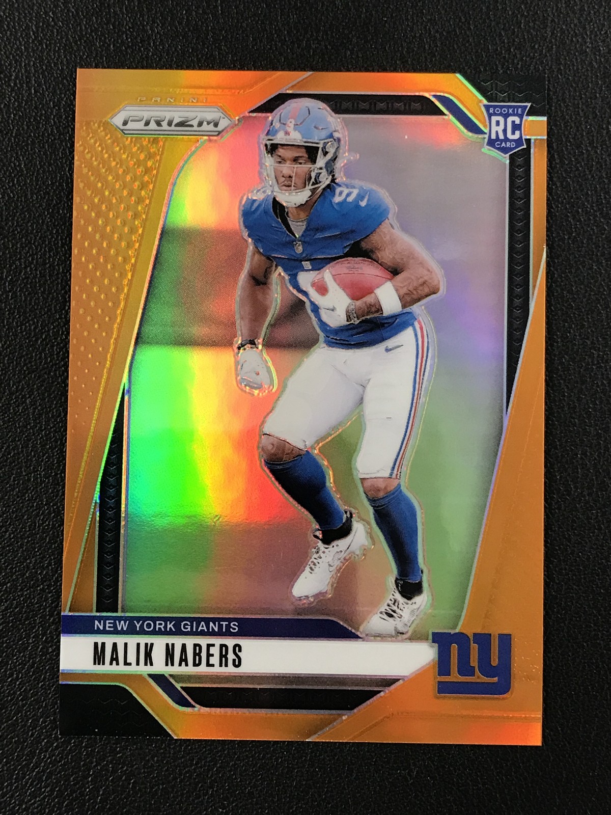 2024 Panini Prizm #370 Malik Nabers Orange /249 New York Giants