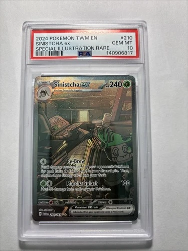 Sinistcha ex 210/167 - Sv06: Twilight Masquerade Holo (PSA 10)
