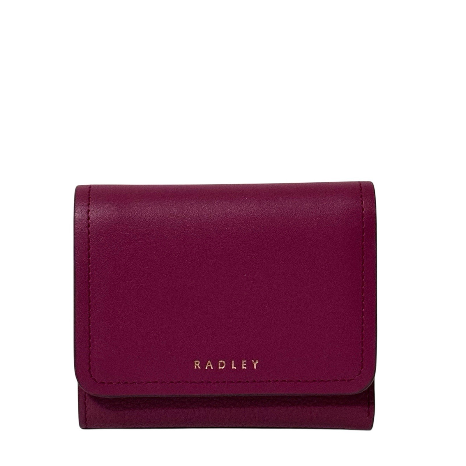 RADLEY Purse Carmine Red Leather Small Coin Card Trifold Wallet - Mayfair Lane