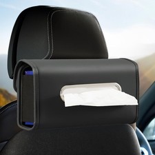 Car Tissue Holder Tissue Box Cover Keep Car Tidy Premium PU Leather Backseat