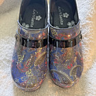 Koi By Sanita Butterfly Park Patent Leather Professional Clogs EU 39 US 8.5 — photo 1