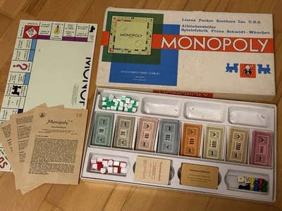 Parker Monopoly Classic Brettspiel Gesellschaftsspiel Familienspiel alte Version - Bild 1 von 4
