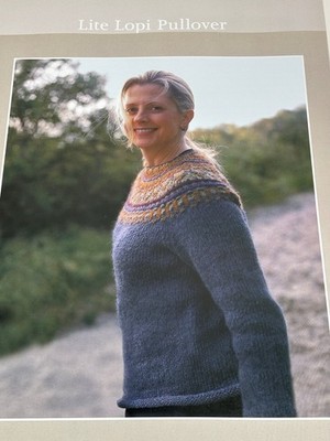 Lite Lopi Pullover Knitting Pattern Worsted Sweater Book Pages