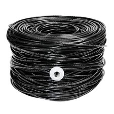 1000Ft Cat6 23AWG UTP Solid 4-Pairs Network Ethernet LAN Cable Bulk Black CA...