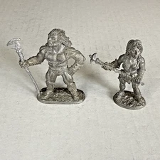 Ral Partha Dark Sun Half Giants Miniatures Lot Of 2 AD&D 11-709 D&D Male Female