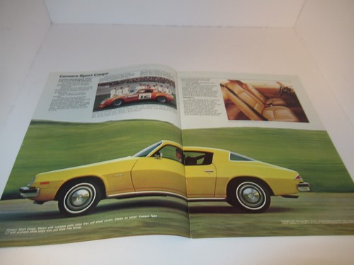 Vintage 1977 Chevy Camaro Dealership Sales Advertising Brochure 11" x 8.5" - Imagen 6 de 17