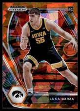 2021-22 Panini Prizm Draft Picks Prizms Orange Ice Luka Garza #51 20814