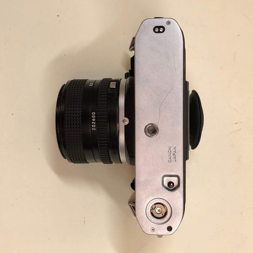 Canon AE-1 35MM Film Camera w/ Canon FD 28mm Lens, Macro Lens, Power Winder - Picture 3 of 10
