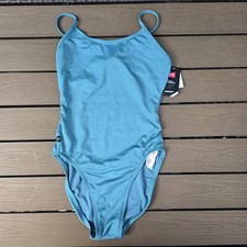TYR Women's Durafast Elite Solid Storm Cutoutfit 1 Piece Swimsuit SZ 34 New