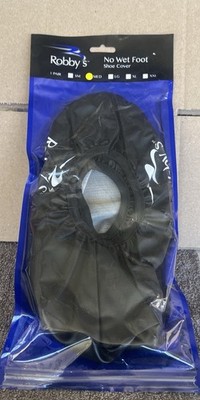 Robby's No Wet Foot Shoe Covers-New-Black-Size Medium-TL