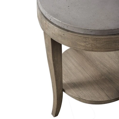 Deka - 28.5 inch Round Accent Table Accent Furniture Uttermost 25909 - Picture 4 of 12