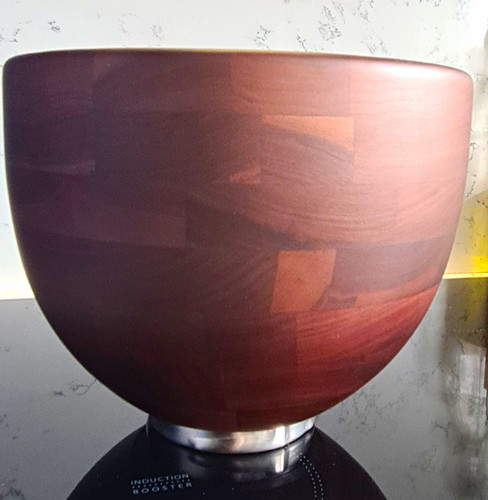 KitchenAid Design Series Wood Serving Bowl 5qt/4.7L Round Brown