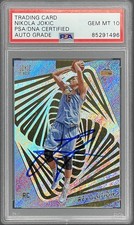 Nikola Jokic 2015 Panini Revolution Rookie RC PSA Auto 10 Nuggets
