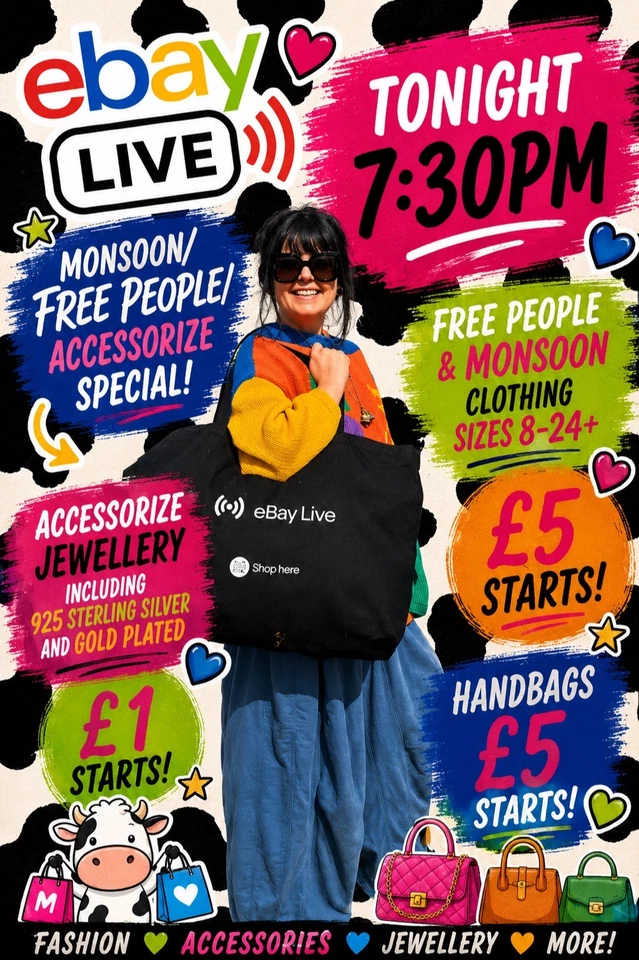 🐮🖤 | The Fluffy Cow Live Show | New With Tags | Monsoon Free People 🐮🖤