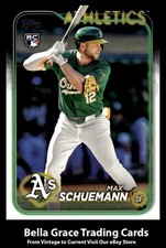 2024 Topps Update Max Schuemann #US220 Oakland Athletics Rookie MLB Baseball 