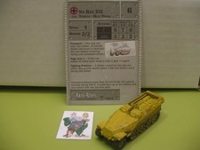  Axis  Allies Miniatures NORTH AFRICA Sd Kfz 251 with card 42/60 