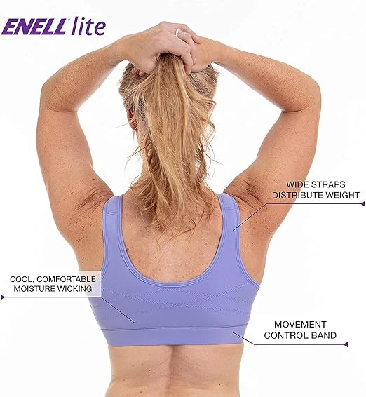 Sujetador deportivo ecuestre diario de bajo impacto Enell LAVENDER Lite, EE. UU. 0 Foto 4 de 4