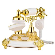 Old Fashioned Rotary Dial Phone Vintage Retro European Style Telephone Desktop