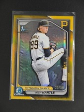 Josh Hartle 2024 Topps Bowman Draft Chrome Baseball 1st Bowman Gold 25/50 [3hk