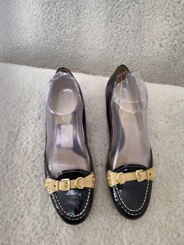 Zapatos de salón Boutique 9 BTLUCIANO para mujer 7,5 M charol hebilla tacón de gatito Foto 4 de 4