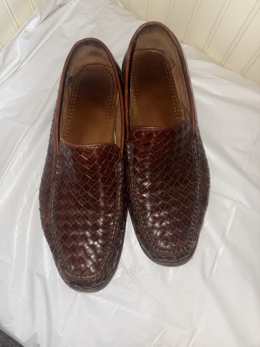Allen Edmonds Capri Woven Penny  Loafers Leather Slip On Shoes Italy Mens 10 Como Woven Penny Loafer | Men main image 4