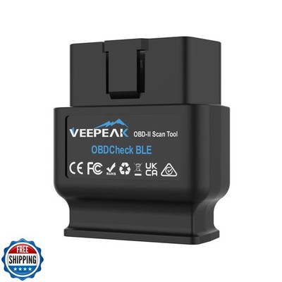 Veepeak OBDCheck BLE Bluetooth OBD II Scanner Car Check Engine Light Code Rea