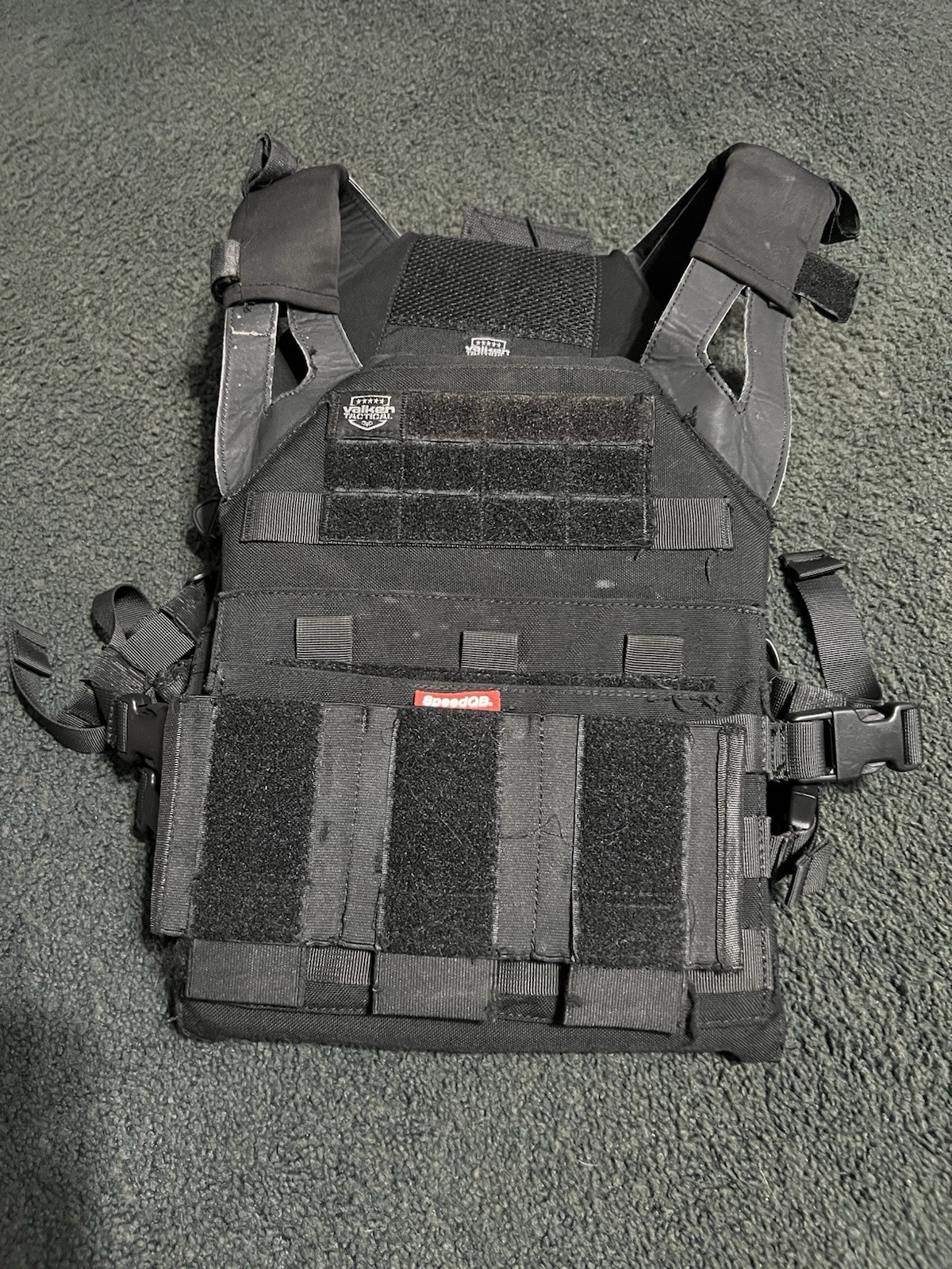 Valken Black JPC With Speed Qb Triple Stack M4 Magazine Pouc