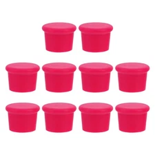  10 Pcs Christmas Wine Bottle Cover Silicone Stopper Beer Saver Fresh Cork Seals