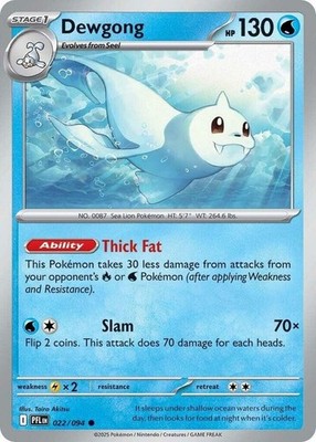 Dewgong - 022/094 - Common - Near Mint