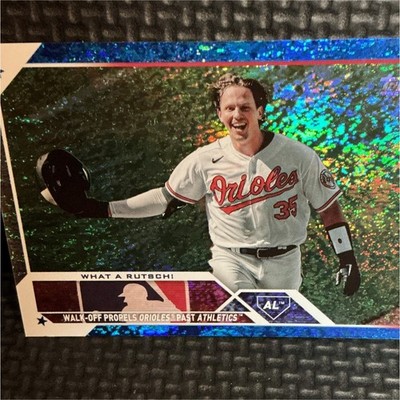Topps 2023 Update Series Adley Rutschman RC #US7 Blue Foil /999 Orioles