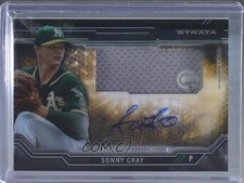 2015 Topps Strata Clearly Authentic Auto Relics Sonny Gray #CAAR-SG Auto ti8
