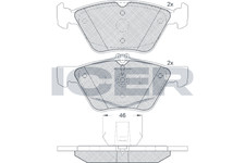 Bremsbel&auml;ge f&uuml;r Mercedes SLK CLK Cabrio W220 S211 S210 W211 W210 97-99