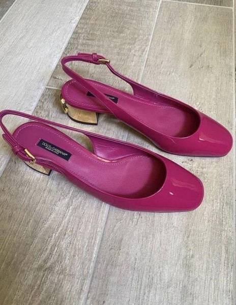 Women Dolce & Gabbana Heels Fuchsia Patent Leather