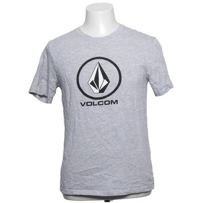 Volcom, T-shirt, Größe: S, Modern Fit, Grau, Baumwolle/Viskose, Print #IoP