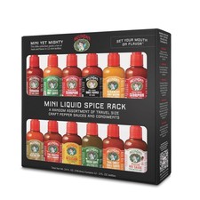 Travel Size Hot Sauce Collection 12 Pack Spicy Variety Gift Set Squeeze Bottles