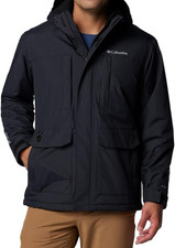 Columbia Men's Landroamer Sherpa Lined Jacket Winter Coat Black Medium