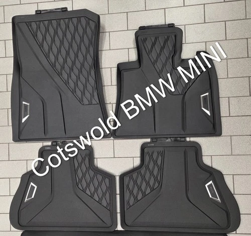 BMW NEW Genuine Front & Rear All Weather Floor Mats fits X5 RHD G05 51472458552