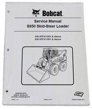 Bobcat S850 Skid Steer Loader manuale di servizio officina libro riparazione 2 parti # 6990257
