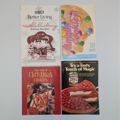 Vintage Holiday Recipe Booklets Christmas Cookies Borden Eagle Brand Easter Lot
