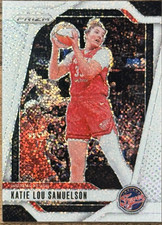 🏀Katie Lou Samuelson 2024 Panini WNBA Prizm White Sparkle #128 Fever SSP;